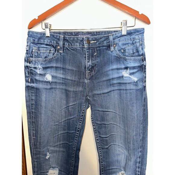 Vigoss The Boyfriend Mid-Rise Rolled Up Skinny Jeans Size 9 - Picture 3 of 13